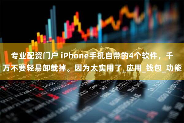 专业配资门户 iPhone手机自带的4个软件,千万不要轻易卸载掉。因为太实用了_应用_钱包_功能